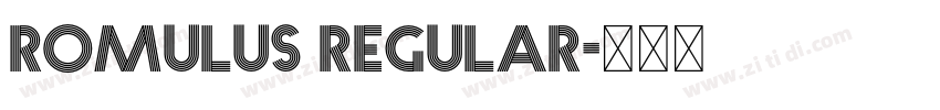 Romulus Regular字体转换